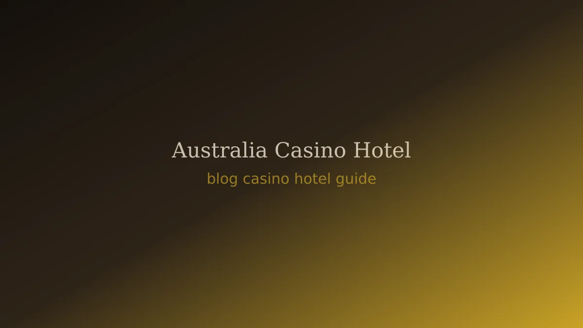 Australia casino hotel lobby with luxury gold accents