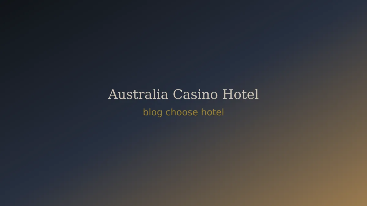 Traveller reviewing casino hotel options on a tablet