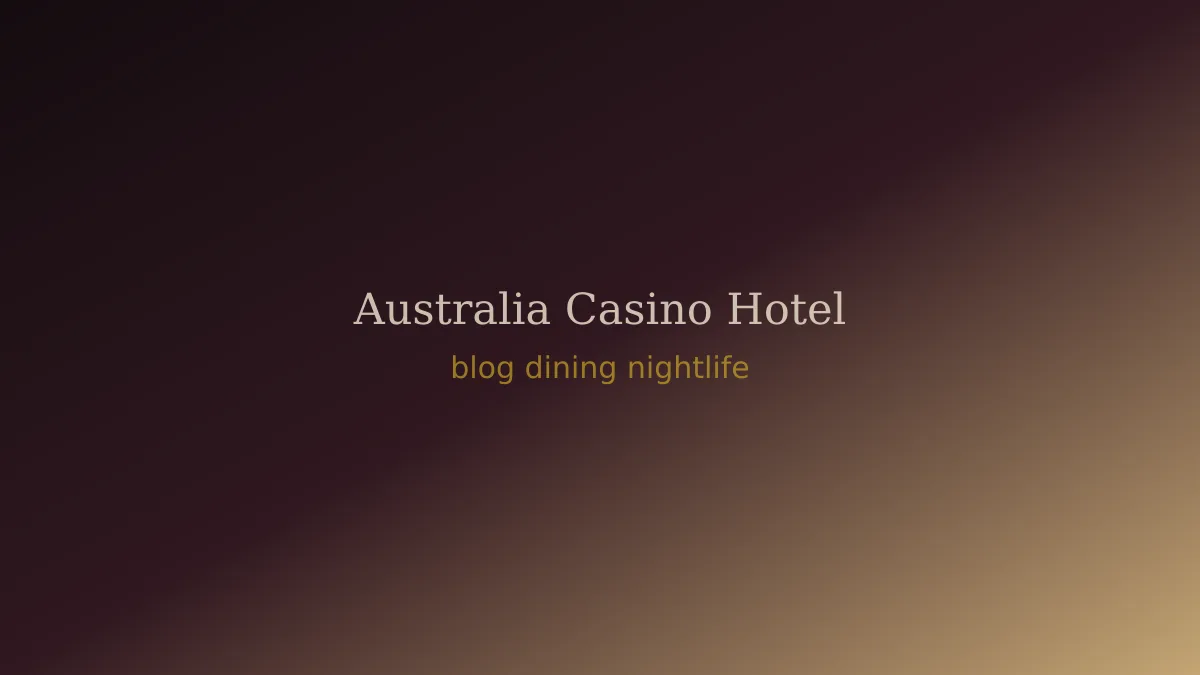 Casino hotel fine dining table with warm ambient lighting